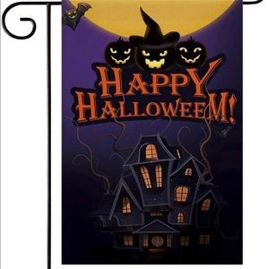 Halloween garden flag